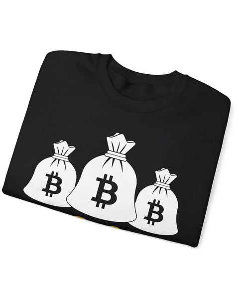 Bitcoin Boss Crypto Crewneck Sweatshirt For Enthusiasts Traders And Meme Lovers