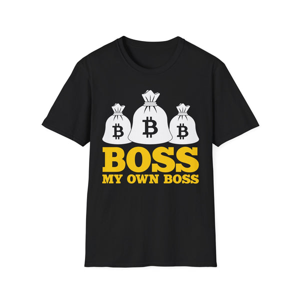 Bitcoin Boss Crypto T-Shirt – Cryptocurrency Shirt for Enthusiasts, Traders, and Meme Lovers