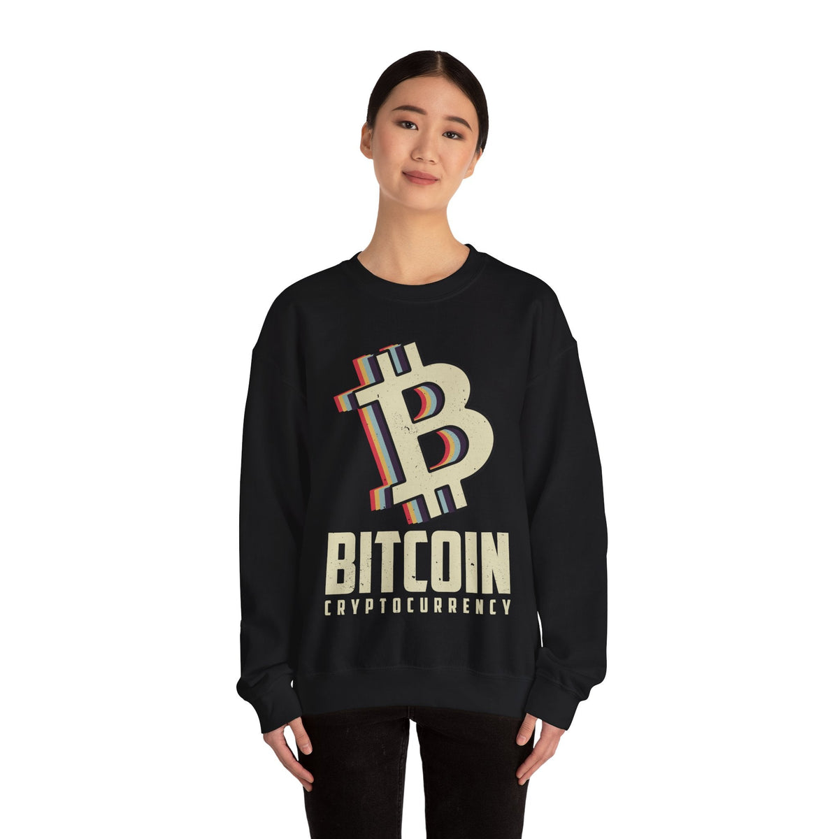 Bitcoin Cryptocurrency Crypto Crewneck Sweatshirt – Cryptocurrency Shirt for Enthusiasts, Traders, and Meme Lovers