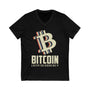 Bitcoin Cryptocurrency Crypto V-Neck – Cryptocurrency Shirt for Enthusiasts, Traders, and Meme Lovers