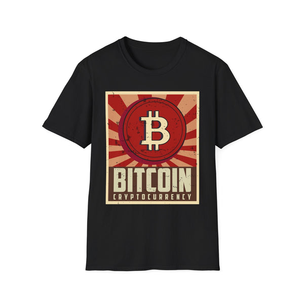 Bitcoin Cryptocurrency Poster Crypto T-Shirt – Cryptocurrency Shirt for Enthusiasts, Traders, and Meme Lovers