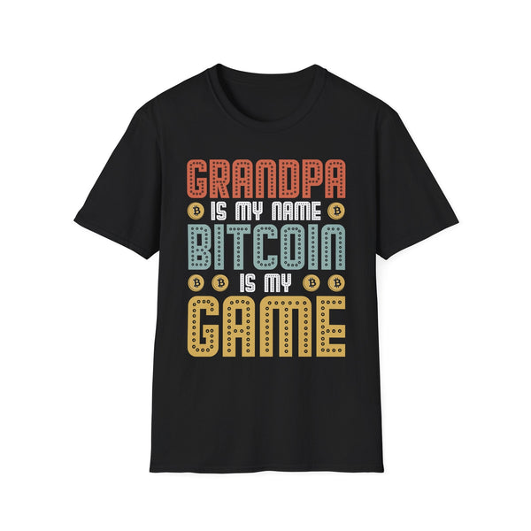 Bitcoin Grandpa Crypto T-Shirt – Cryptocurrency Shirt for Enthusiasts, Traders, and Meme Lovers