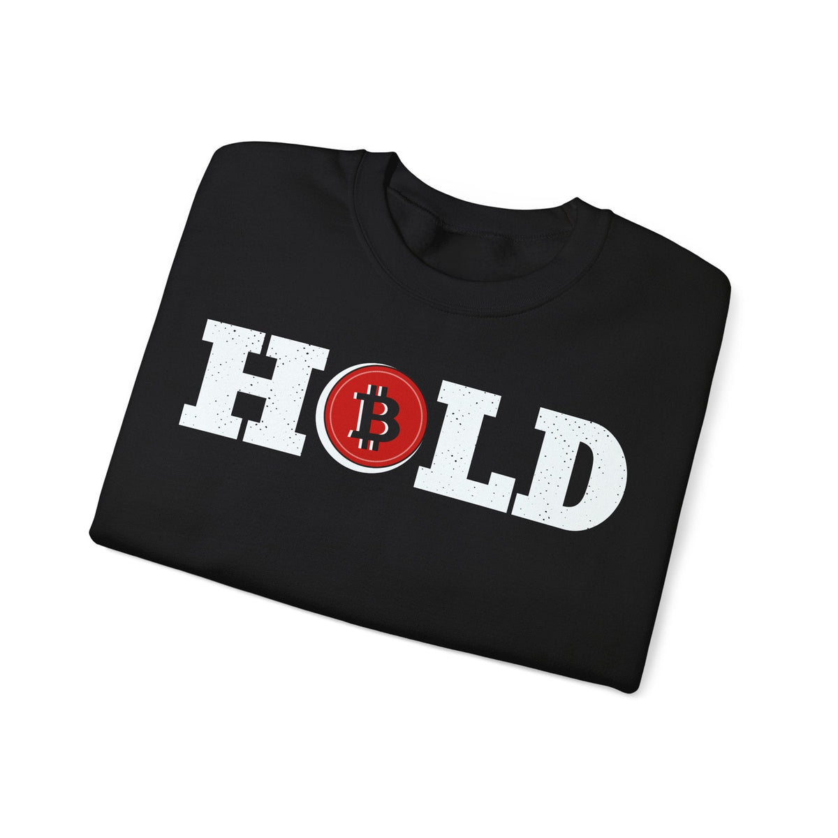 Bitcoin Hold Crypto Crewneck Sweatshirt – Cryptocurrency Shirt for Enthusiasts, Traders, and Meme Lovers