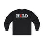 Bitcoin Hold Crypto Long Sleeve – Cryptocurrency Shirt for Enthusiasts, Traders, and Meme Lovers