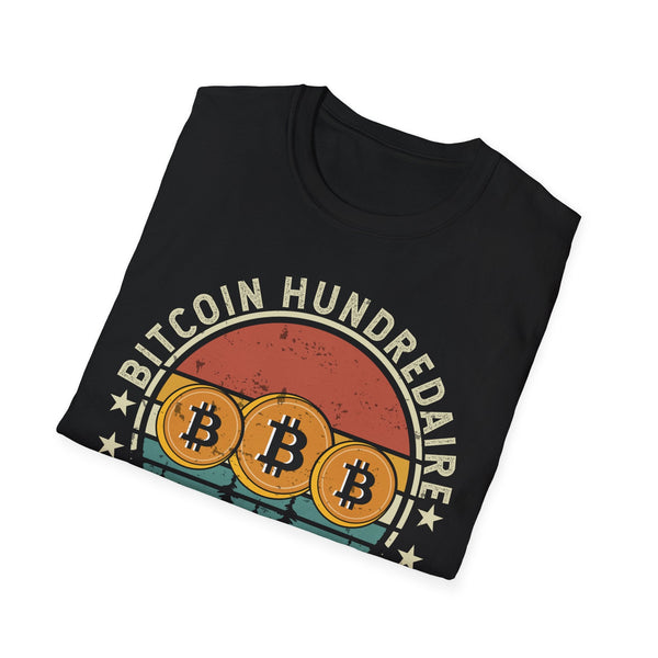 Bitcoin Hundredaire Logo Crypto T-Shirt – Cryptocurrency Shirt for Enthusiasts, Traders, and Meme Lovers