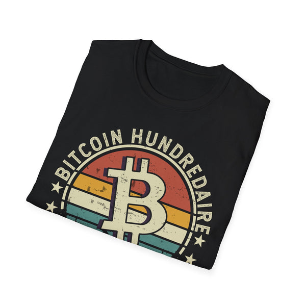 Bitcoin Hundredaire Logo Crypto T-Shirt – Cryptocurrency Shirt for Enthusiasts, Traders, and Meme Lovers