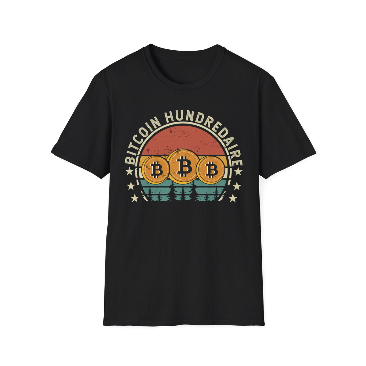 Bitcoin Hundredaire Logo Crypto T-Shirt – Cryptocurrency Shirt for Enthusiasts, Traders, and Meme Lovers