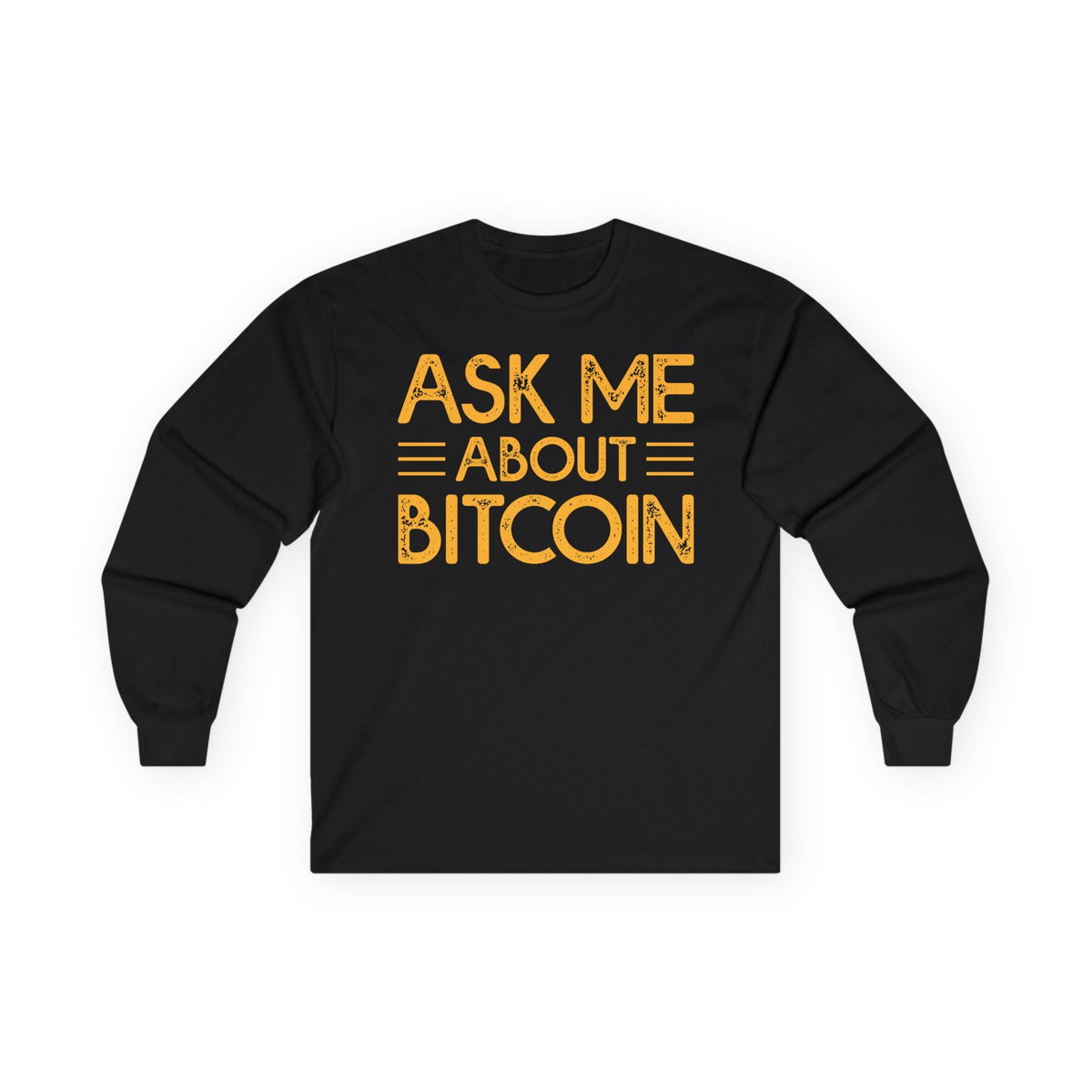 Bitcoin Inquiry Crypto Long Sleeve – Cryptocurrency Shirt for Enthusiasts, Traders, and Meme Lovers