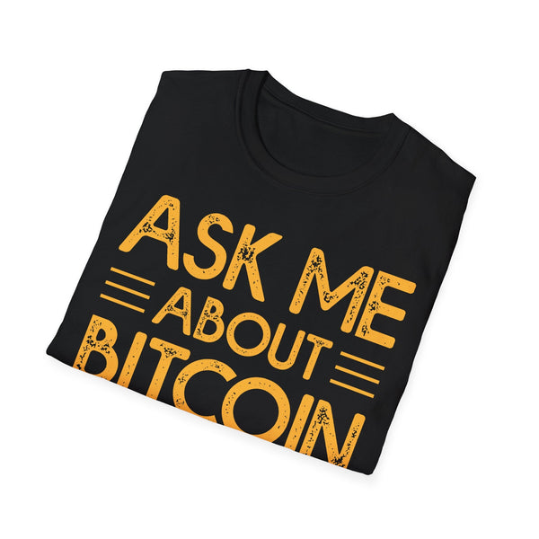 Bitcoin Inquiry Crypto T-Shirt – Cryptocurrency Shirt for Enthusiasts, Traders, and Meme Lovers