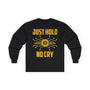 Bitcoin Just Hold No Cry Crypto Long Sleeve – Cryptocurrency Shirt for Enthusiasts, Traders, and Meme Lovers