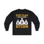 Bitcoin Keep Calm Poster Crypto Long Sleeve – Cryptocurrency Shirt for Enthusiasts, Traders, and Meme Lovers