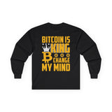 Bitcoin King Crypto Long Sleeve – Cryptocurrency Shirt for Enthusiasts, Traders, and Meme Lovers