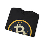 Bitcoin Logo Crypto Crewneck Sweatshirt – Cryptocurrency Shirt for Enthusiasts, Traders, and Meme Lovers