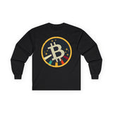 Bitcoin Logo Crypto Long Sleeve – Cryptocurrency Shirt for Enthusiasts, Traders, and Meme Lovers