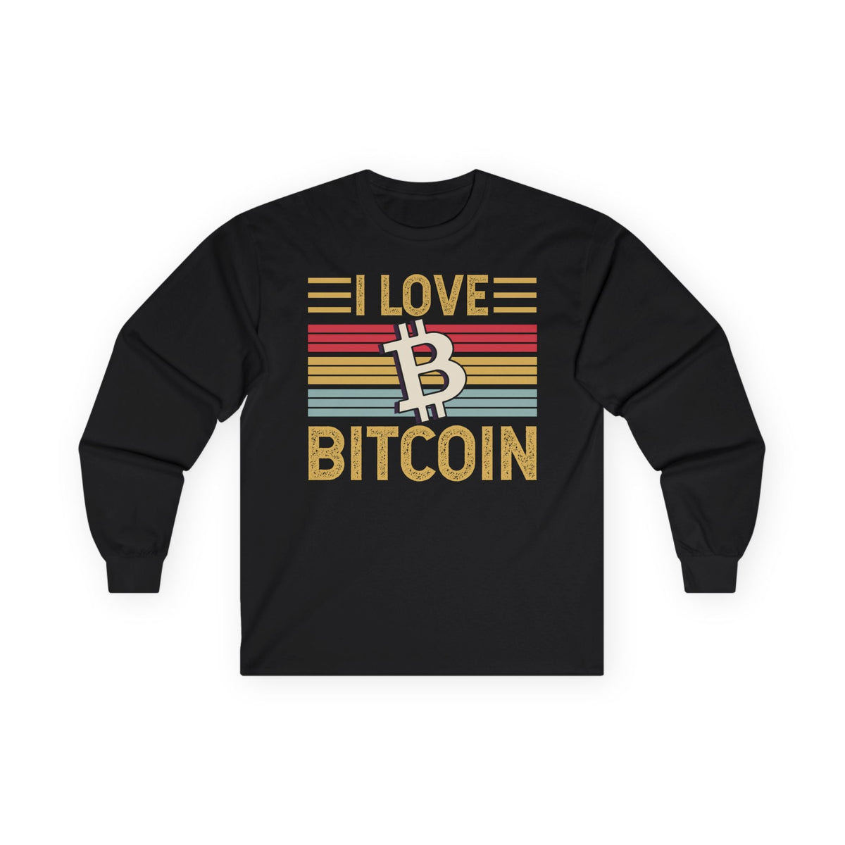 Bitcoin Love Crypto Long Sleeve – Cryptocurrency Shirt for Enthusiasts, Traders, and Meme Lovers