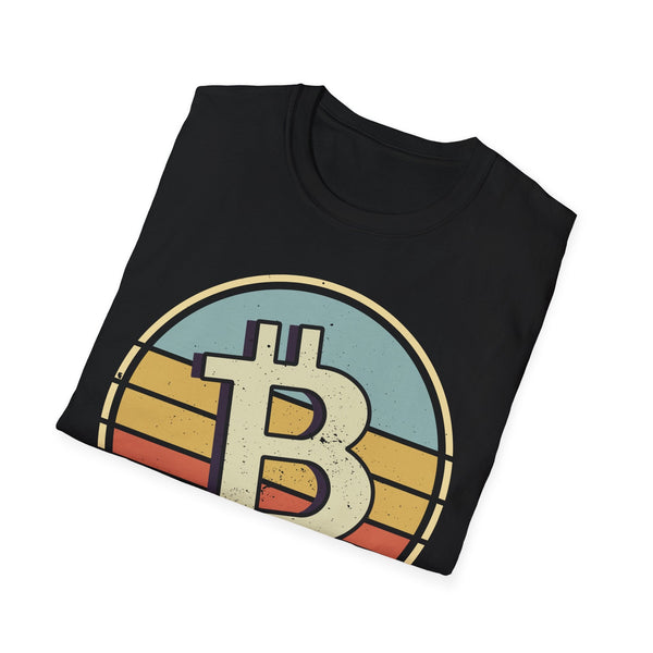 Bitcoin Retro Logo Crypto T-Shirt – Cryptocurrency Shirt for Enthusiasts, Traders, and Meme Lovers