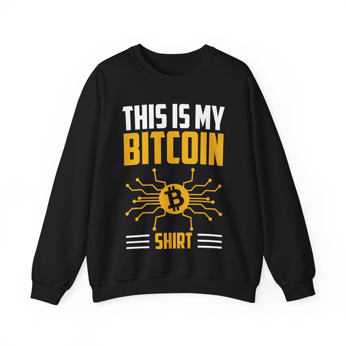 Bitcoin Shirt Crypto Crewneck Sweatshirt – Cryptocurrency Shirt for Enthusiasts, Traders, and Meme Lovers