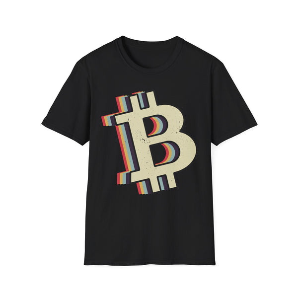 Bitcoin Symbol Retro Crypto T-Shirt – Cryptocurrency Shirt for Enthusiasts, Traders, and Meme Lovers