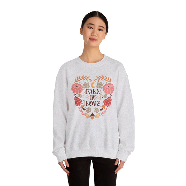 Boho Fall Autumn Sweatshirt - Cozy Free-Spirited Style - Embrace the Season in Comfort.