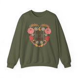 Boho Fall Autumn Sweatshirt - Cozy Free-Spirited Style - Embrace the Season in Comfort.