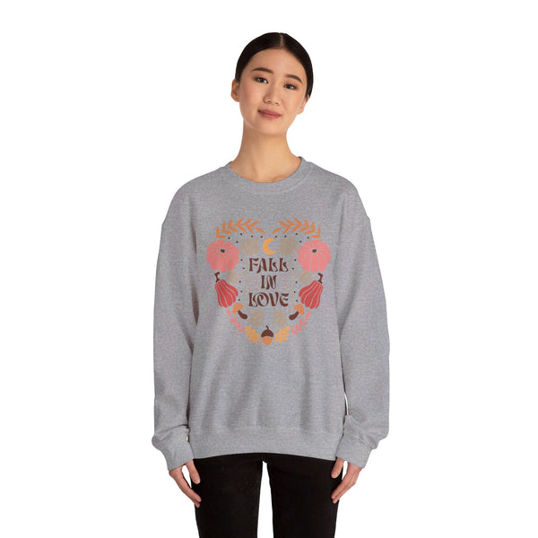 Boho Fall Autumn Sweatshirt - Cozy Free-Spirited Style - Embrace the Season in Comfort.