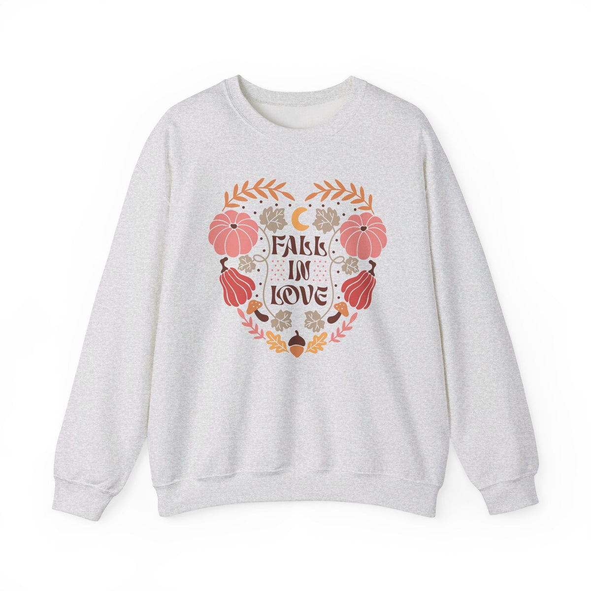 Boho Fall Autumn Sweatshirt - Cozy Free-Spirited Style - Embrace the Season in Comfort.