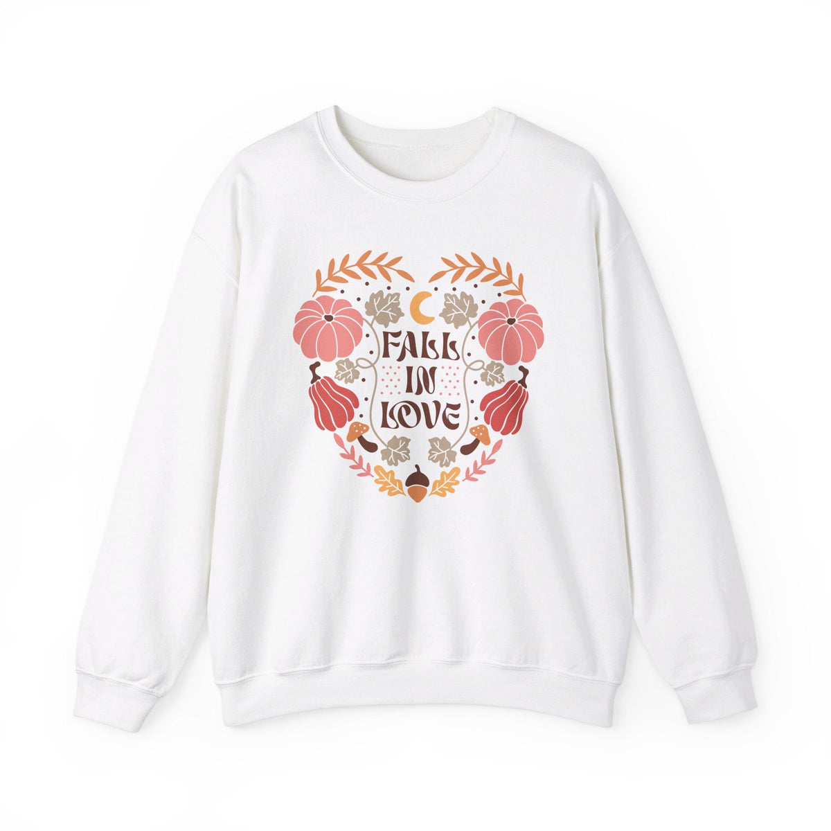 Boho Fall Autumn Sweatshirt - Cozy Free-Spirited Style - Embrace the Season in Comfort.