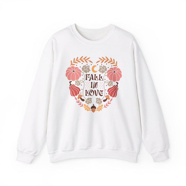 Boho Fall Autumn Sweatshirt - Cozy Free-Spirited Style - Embrace the Season in Comfort.