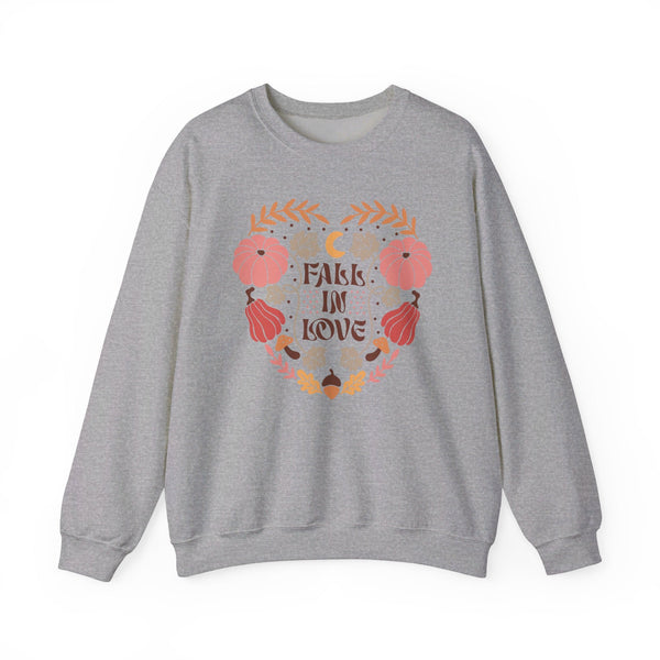 Boho Fall Autumn Sweatshirt - Cozy Free-Spirited Style - Embrace the Season in Comfort.