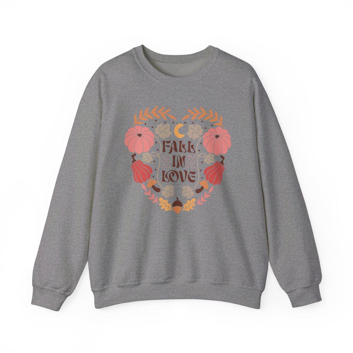 Boho Fall Autumn Sweatshirt - Cozy Free-Spirited Style - Embrace the Season in Comfort.