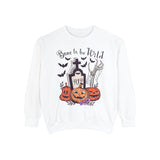 Bone To Be Wild - Funny Skeleton Pumpkin Graveyard Halloween Sweatshirt