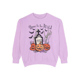 Bone To Be Wild - Funny Skeleton Pumpkin Graveyard Halloween Sweatshirt