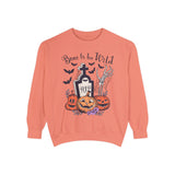 Bone To Be Wild - Funny Skeleton Pumpkin Graveyard Halloween Sweatshirt