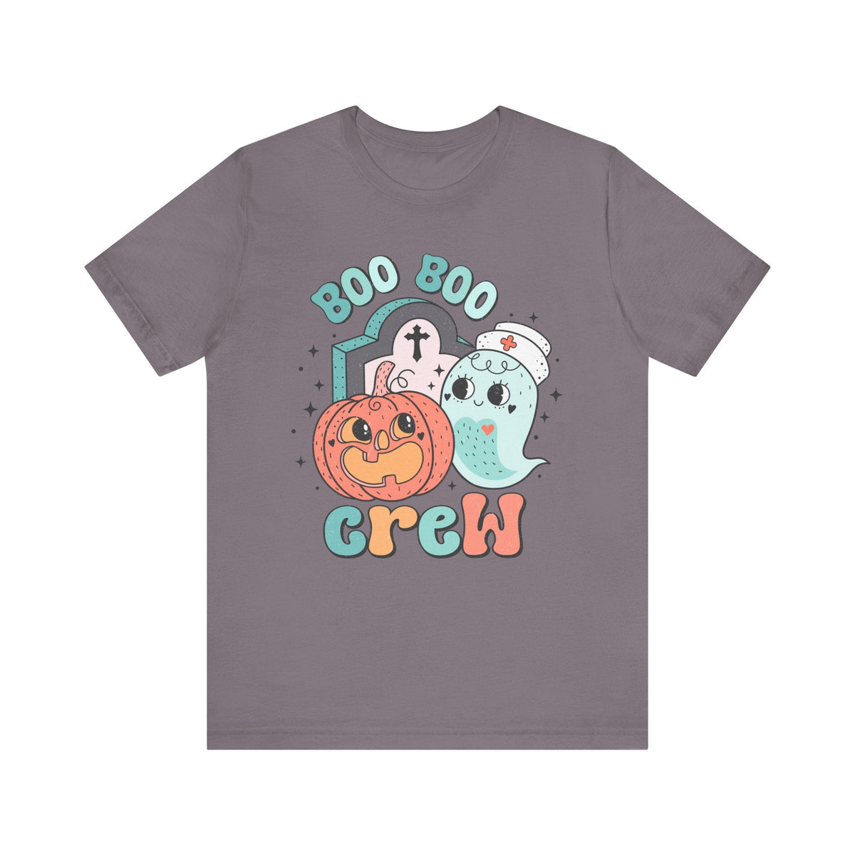 Boo Boo Crew Halloween Nurse Shirt - Cute Pumpkin and Ghost Halloween Tee