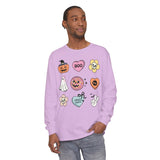 Boo-Jee Ghost - Funny Halloween Coffee Lover Long Sleeve Tee