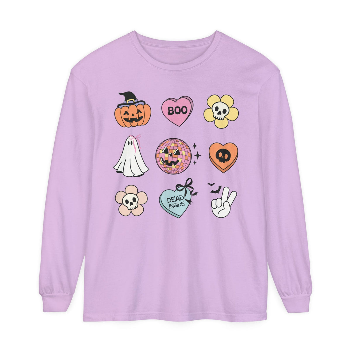 Boo-Jee Ghost - Funny Halloween Coffee Lover Long Sleeve Tee