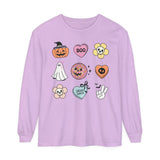 Boo-Jee Ghost - Funny Halloween Coffee Lover Long Sleeve Tee