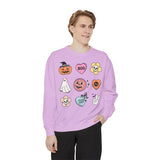 Boo-Jee Ghost - Funny Halloween Sweatshirt Coffee Lover Graphic Sweater