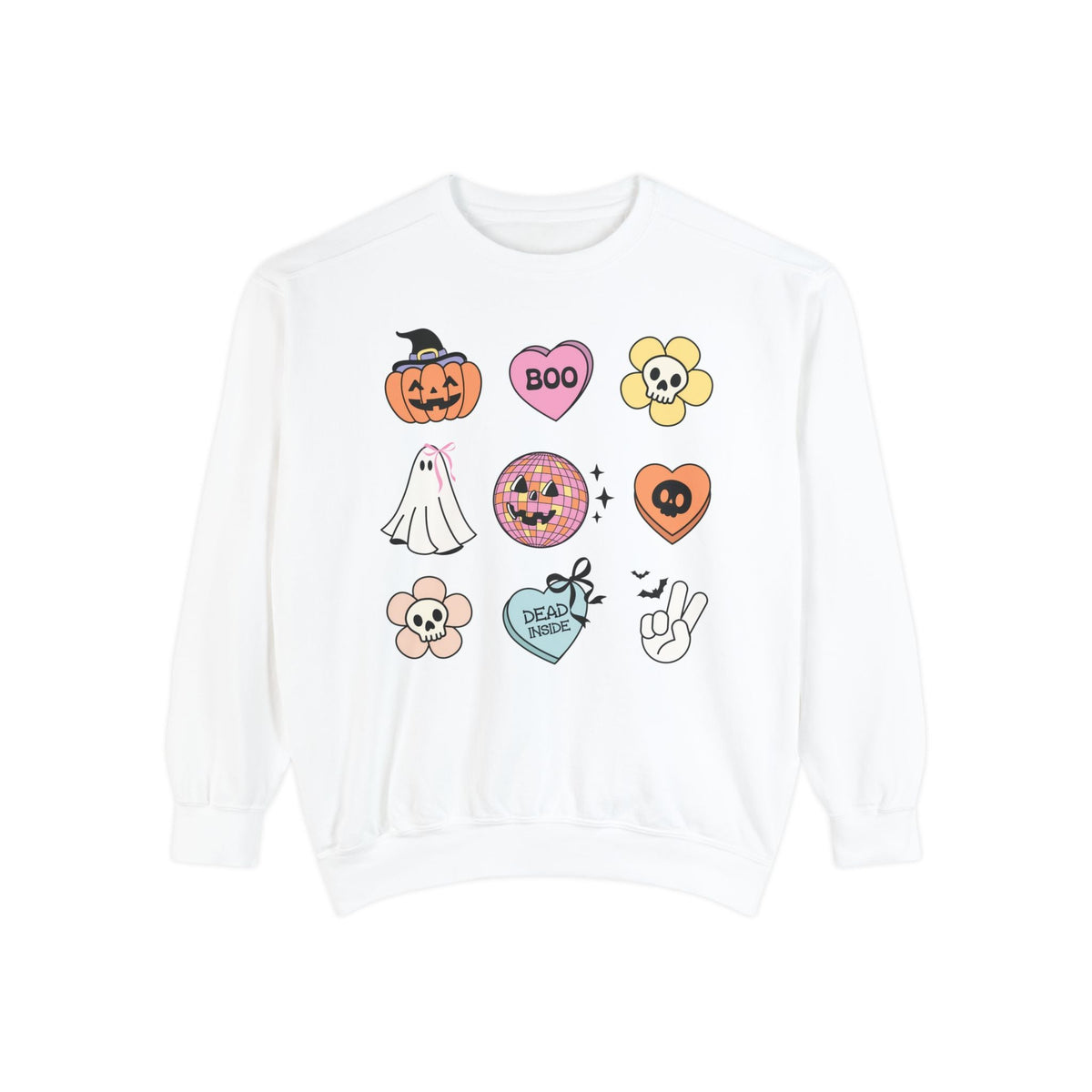 Boo-Jee Ghost - Funny Halloween Sweatshirt Coffee Lover Graphic Sweater