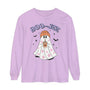 Boo-Jee Ghost Halloween Long Sleeve T-Shirt - Trendy Coffee Lover Ghost Graphic Tee