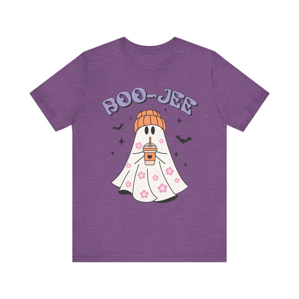 Boo-Jee Ghost Halloween Shirt - Trendy Coffee Lover Ghost Graphic Tee