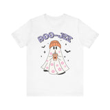 Boo-Jee Ghost Halloween Shirt - Trendy Coffee Lover Ghost Graphic Tee