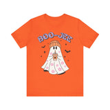 Boo-Jee Ghost Halloween Shirt - Trendy Coffee Lover Ghost Graphic Tee