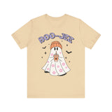 Boo-Jee Ghost Halloween Shirt - Trendy Coffee Lover Ghost Graphic Tee