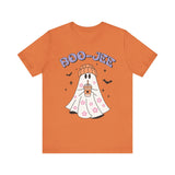 Boo-Jee Ghost Halloween Shirt - Trendy Coffee Lover Ghost Graphic Tee