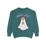 Boo-Jee Ghost Halloween Sweatshirt - Trendy Coffee Lover Ghost Graphic Sweater