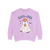 Boo-Jee Ghost Halloween Sweatshirt - Trendy Coffee Lover Ghost Graphic Sweater