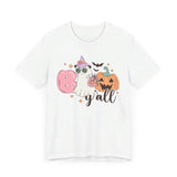 Boo Y'all Ghost Halloween Shirt - Cute Ghost and Pumpkin Southern Halloween Tee