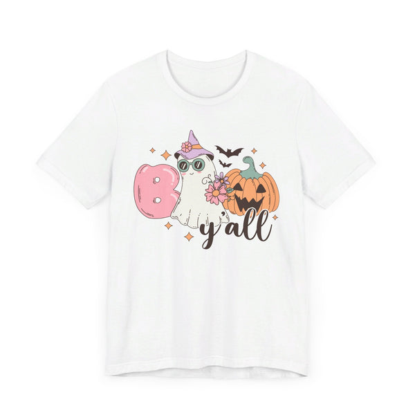 Boo Y'all Ghost Halloween Shirt - Cute Ghost and Pumpkin Southern Halloween Tee