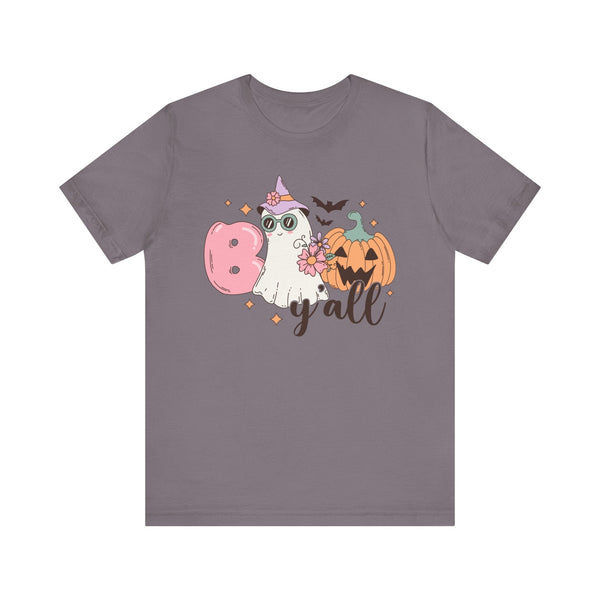 Boo Y'all Ghost Halloween Shirt - Cute Ghost and Pumpkin Southern Halloween Tee